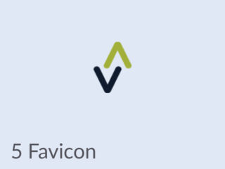 Favicon logo Advidar in blauw en groen