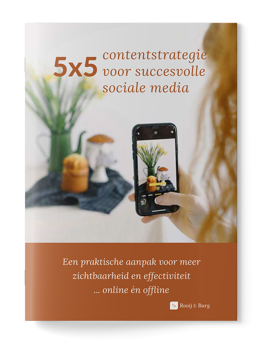 5x5 contentstrategie voor social media plannen
