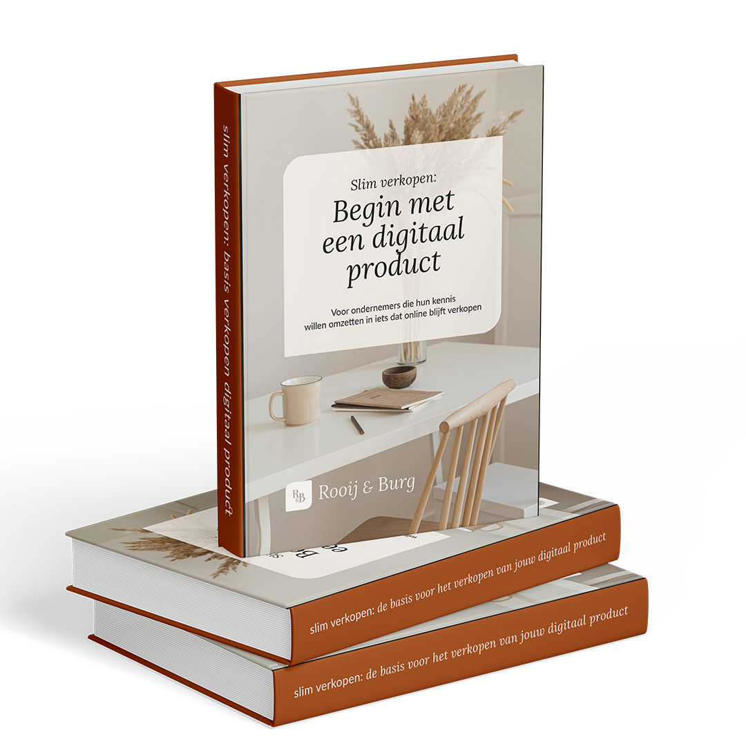 Serie boeken van Slim verkopen-begin met een digitaal product