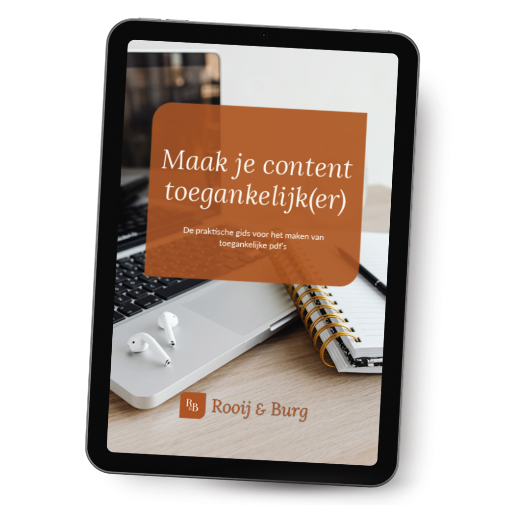 E-book Maak je content toegankelijk(er) iPad met e-book Maak je content toegankelijker