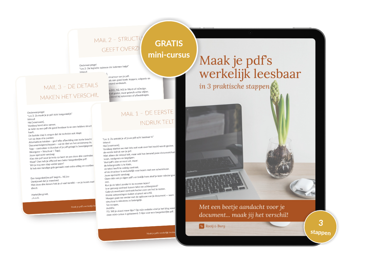 Maak je pdf’s werkelijk leesbaar_gratis mini cursus iPad met de mini cursus Maak je pdf's werekelijk leesbaar in 3 stappen