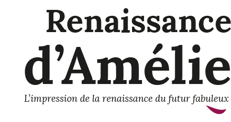 Logo voor het project Renaissance d'Amélie in zwarte letters