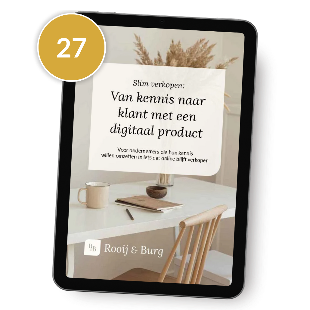 Van kennis naar klant met een digitaal product - ebook