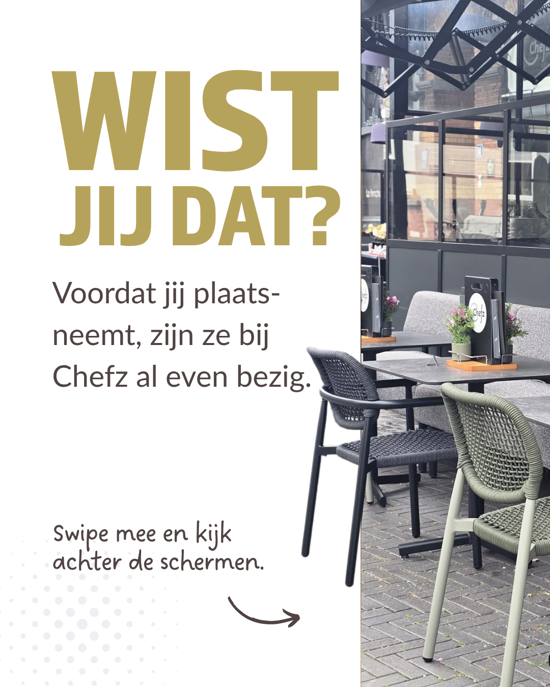 Voorbeeld van post over een gewonde werkdag bij Chefz - wist jij dat?